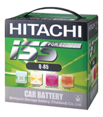แบตเตอรี่แห้งรถยนต์ Hitachi Storage Battery ISS q-85 แบตเตอรี่แห้งรถยนต์ Hitachi Storage Battery ISS q-85