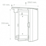 ตู้กันน้ำพลาสติก มีที่กันฝน NANO