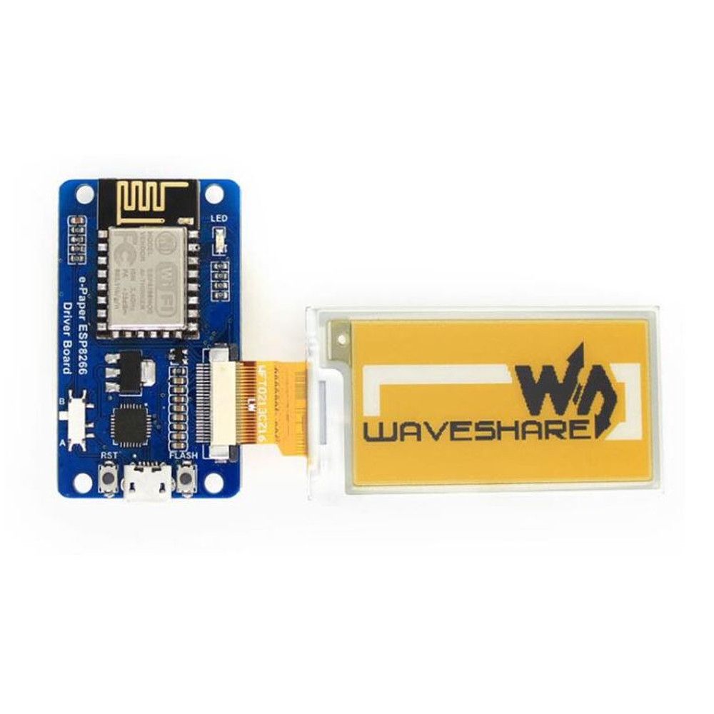 e-Paper e-ink Screen display Waveshare 2.13 inch ESP8266 Module Wireless WiFi Yellow Black White ป้ายแสดงราคาอิเล็กทรอนิกส์