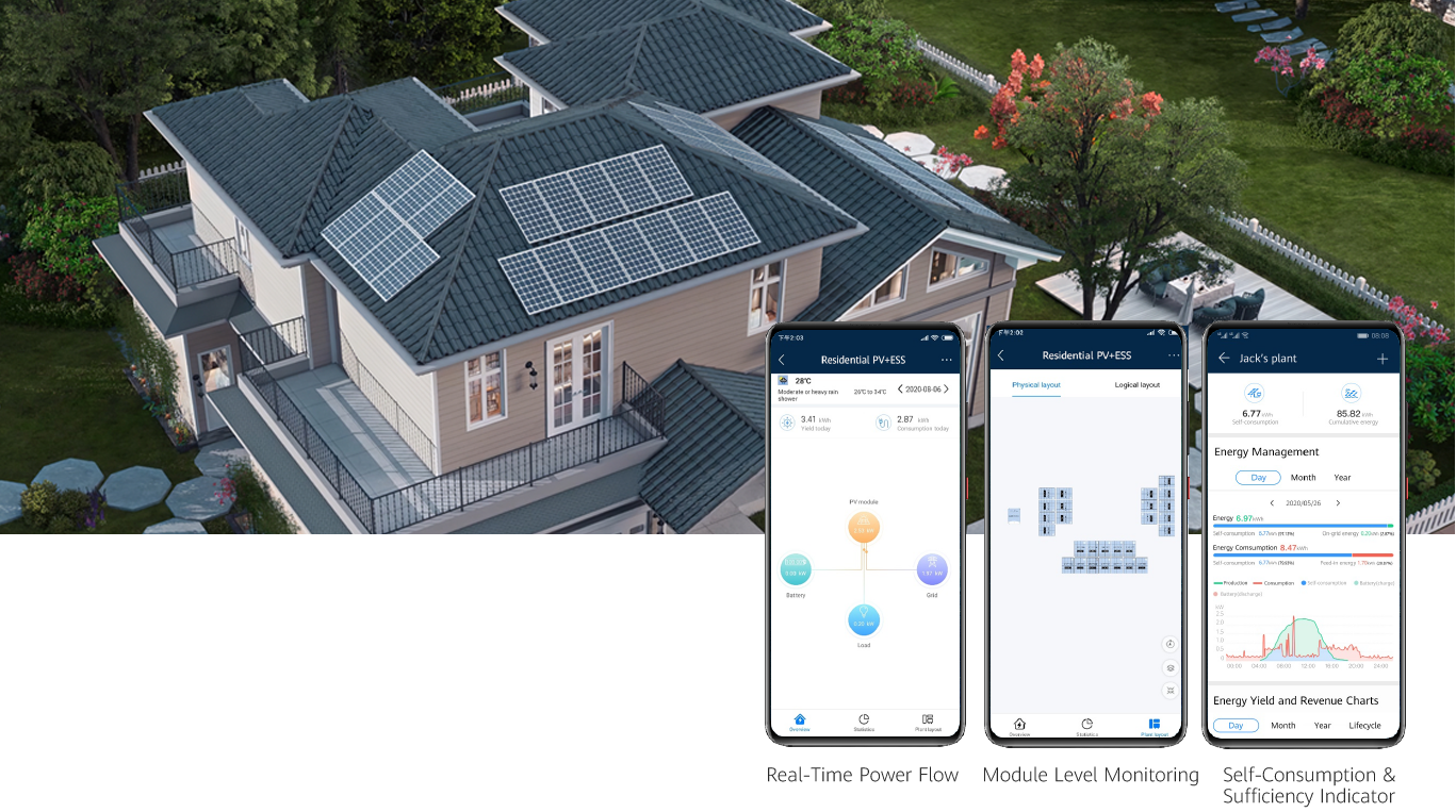 huawei solaredge solarcell solar roof
